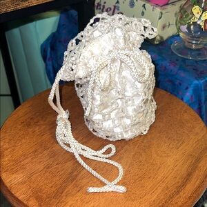 90s Prom/wedding Bucket Beaded purse